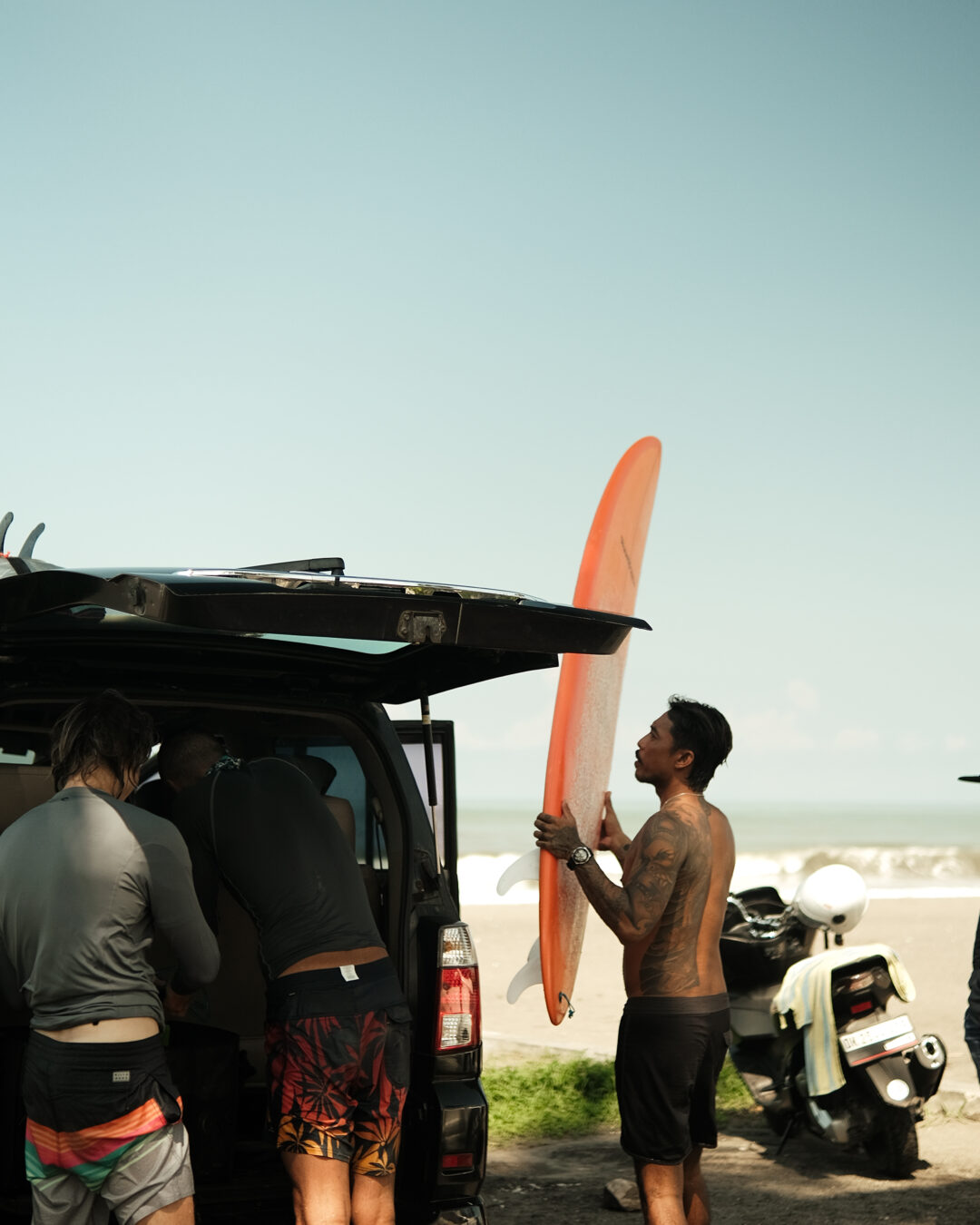 Surf camp car for transfers to surf spots